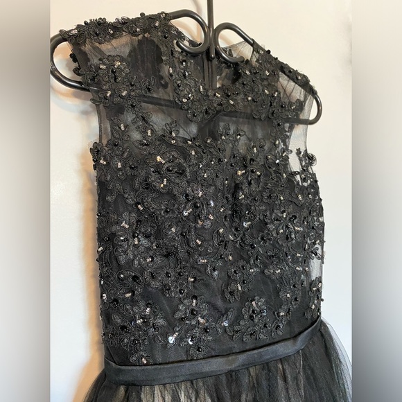 Black Fit and Flare 50’s Silhouette Retro Tea Dress - Picture 2 of 6